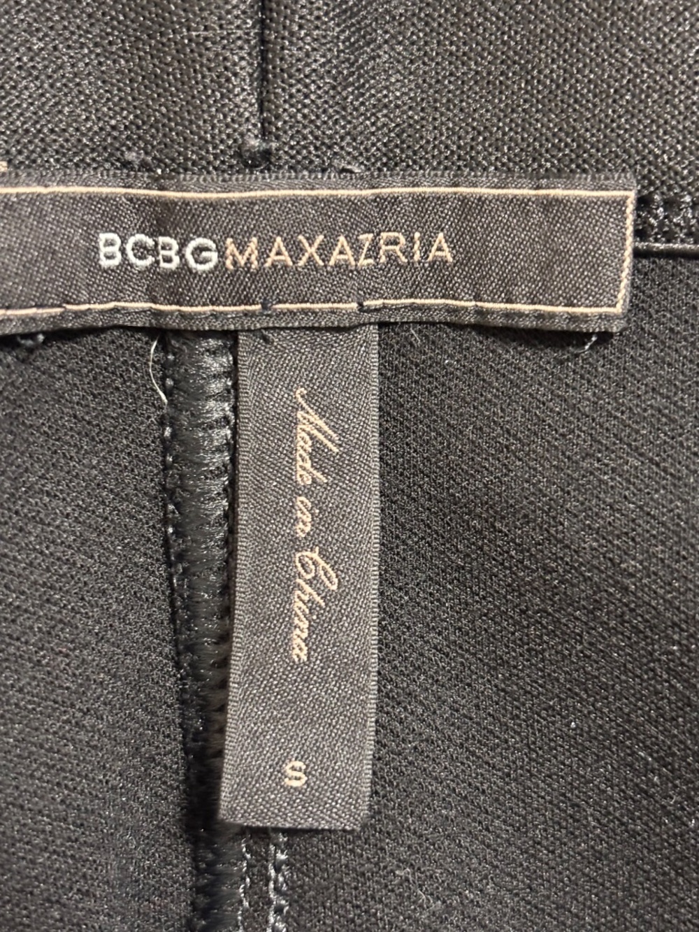 BCBGMAXAZRIA Moto Leggings S Black Faux Leather Cargo Pockets Stretch Pants - Picture 5 of 8